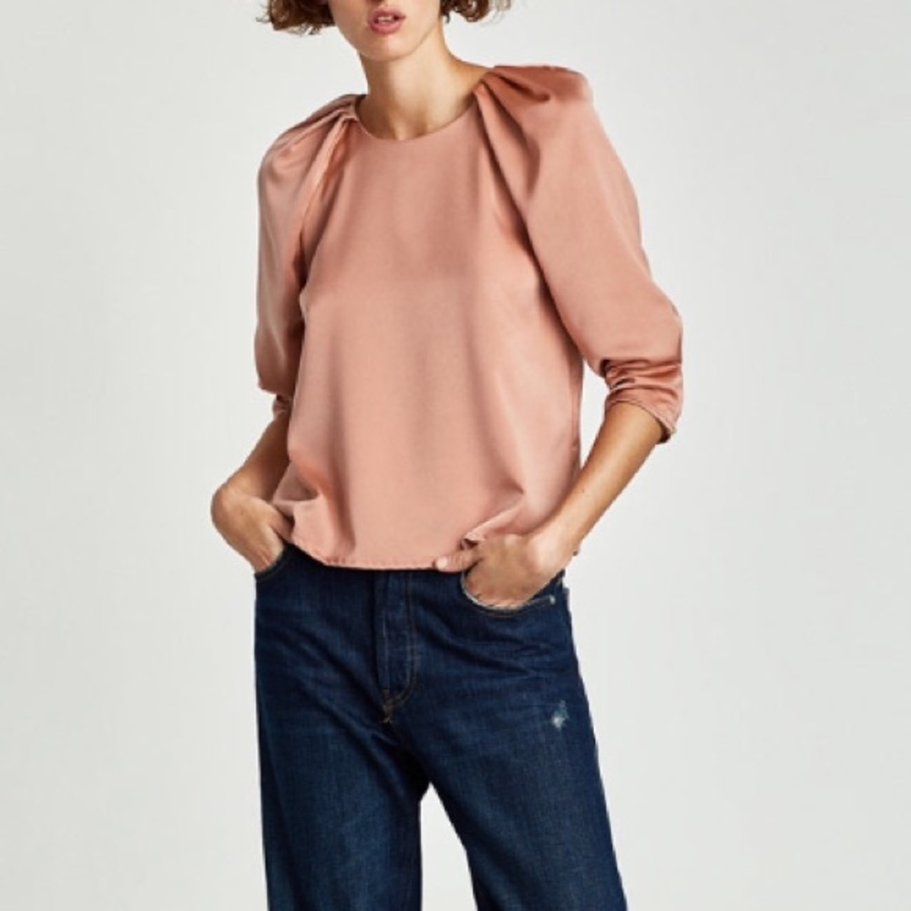 Zara NWT SOLD OUT Satin Blouse FIRM PRICE